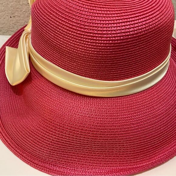 Lo Giovanni pink  fabric brimmed hat Beautiful main image 9